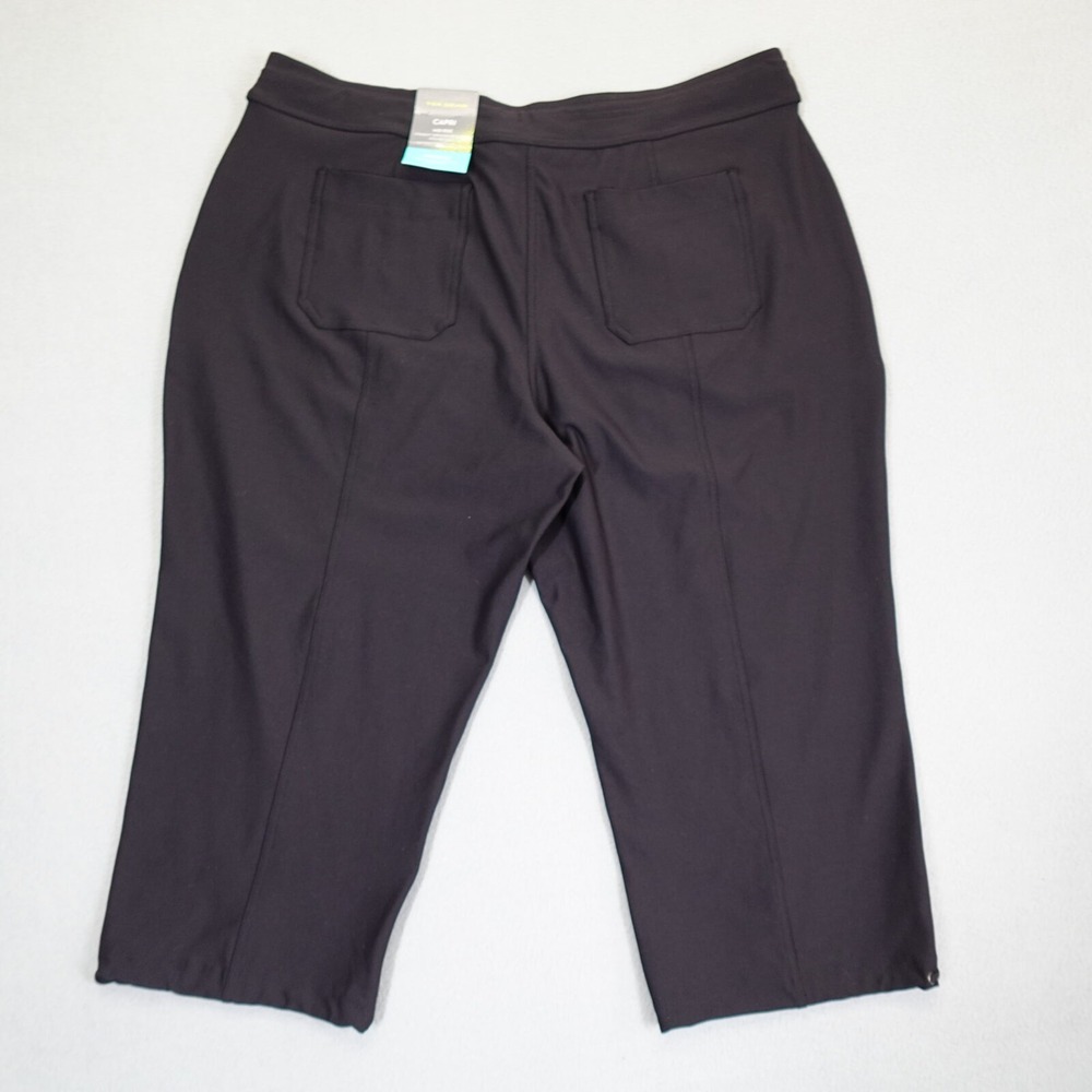 Tek Gear Capri Womens XXL Black DryTek Weekend Mid Rise Active Pants Gym Yoga - Picture 9 of 10